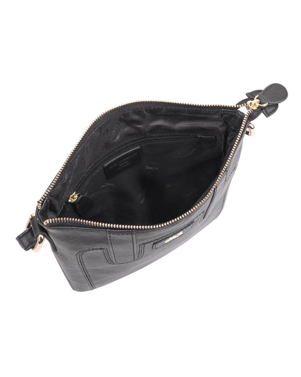 Paul Costelloe Black Marble Crossbody Bag