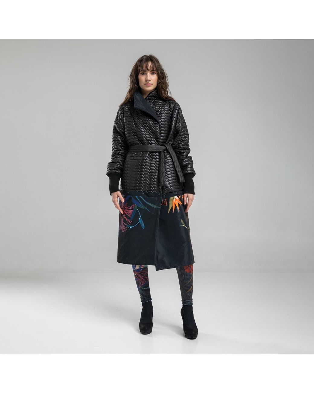 ARTISTA Blue Versatile Reversible Quilted Jacket