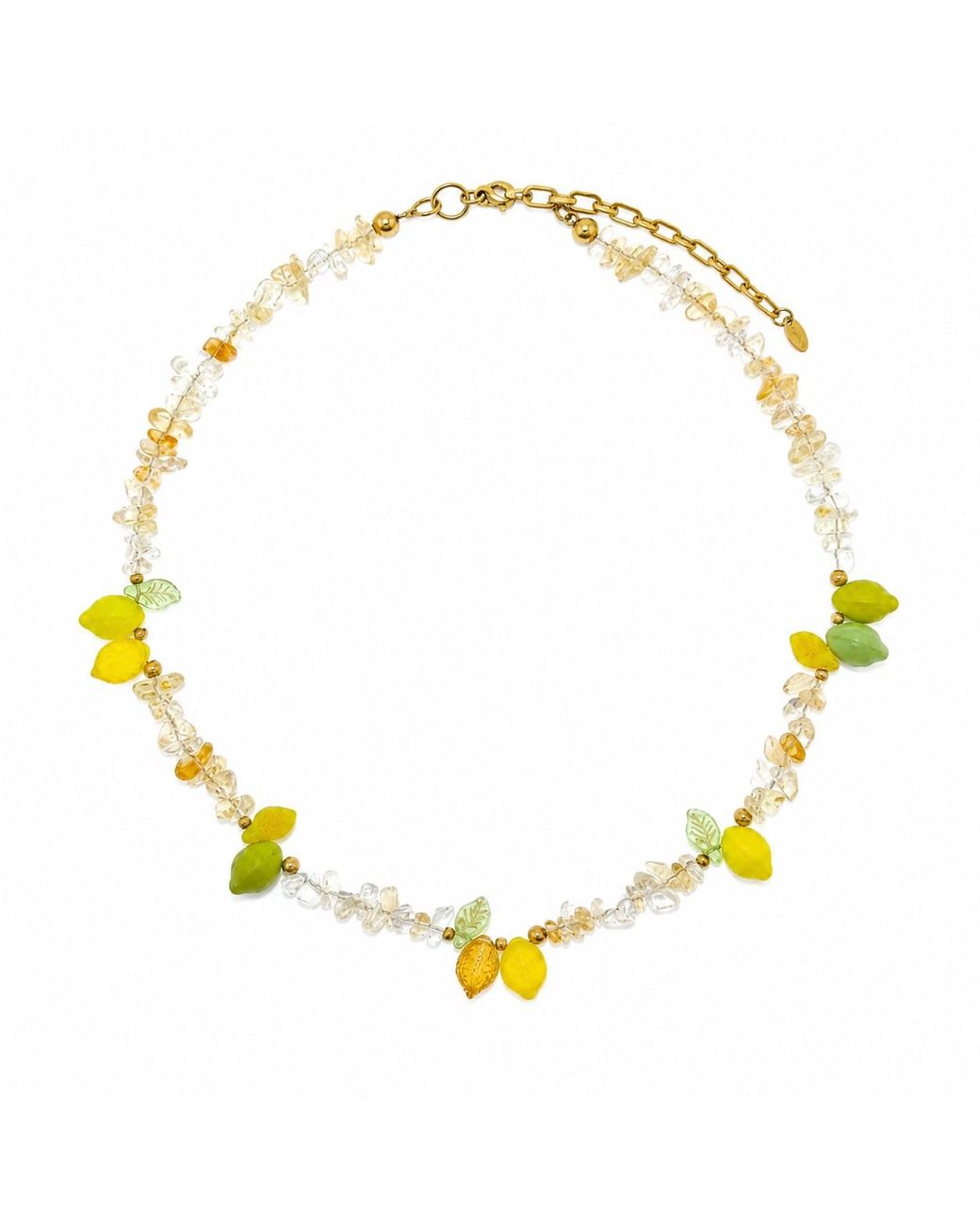 Ormiro Yellow Amalfi Beaded Citrine Necklace