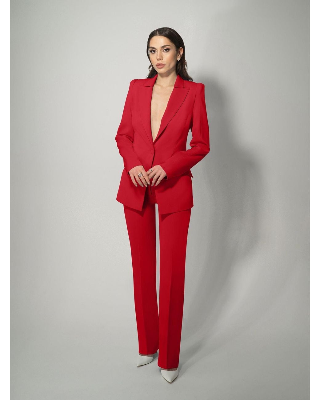 Tia Dorraine Illusion Classic Tailored Suit, Fierce