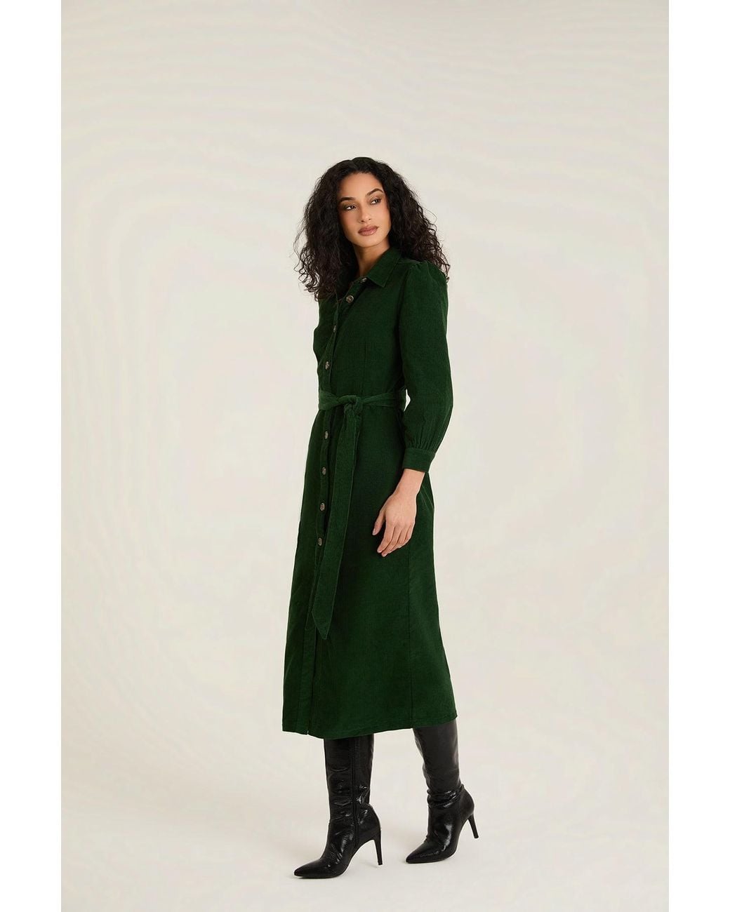 Raishma Green Delphine Dress