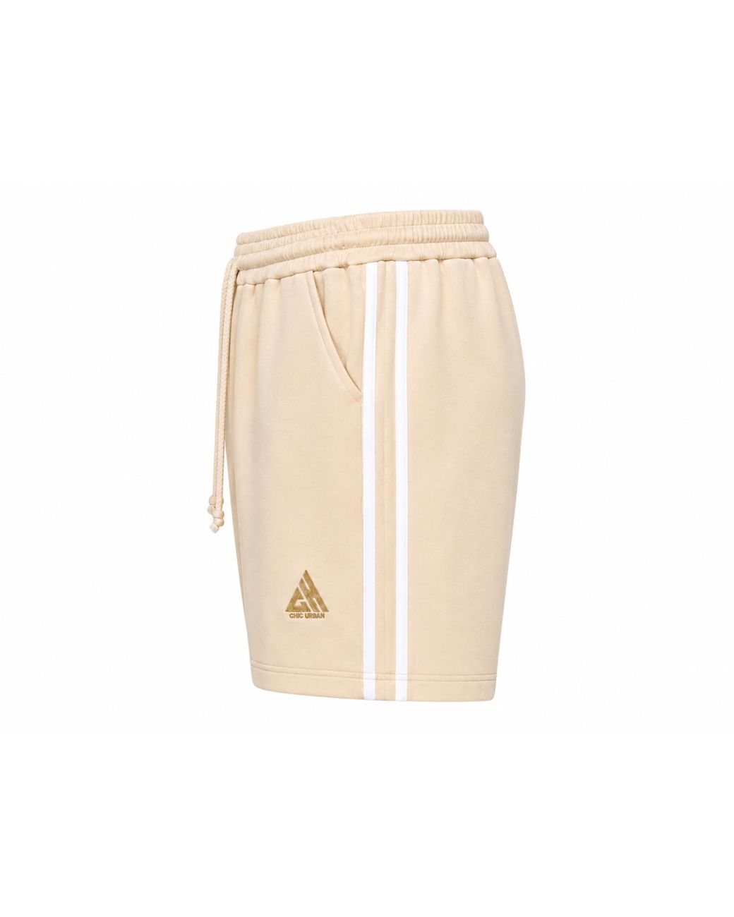 Chic Urban Natural Neutrals Core Stripe Performance Short