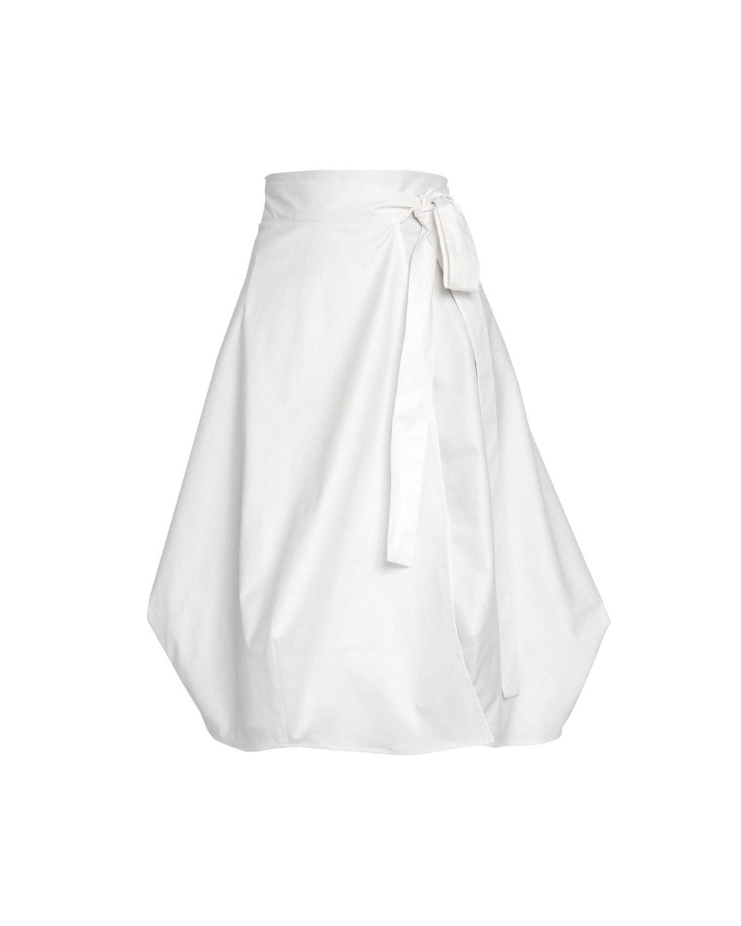 Bianca Popp White Wrapped Skirt