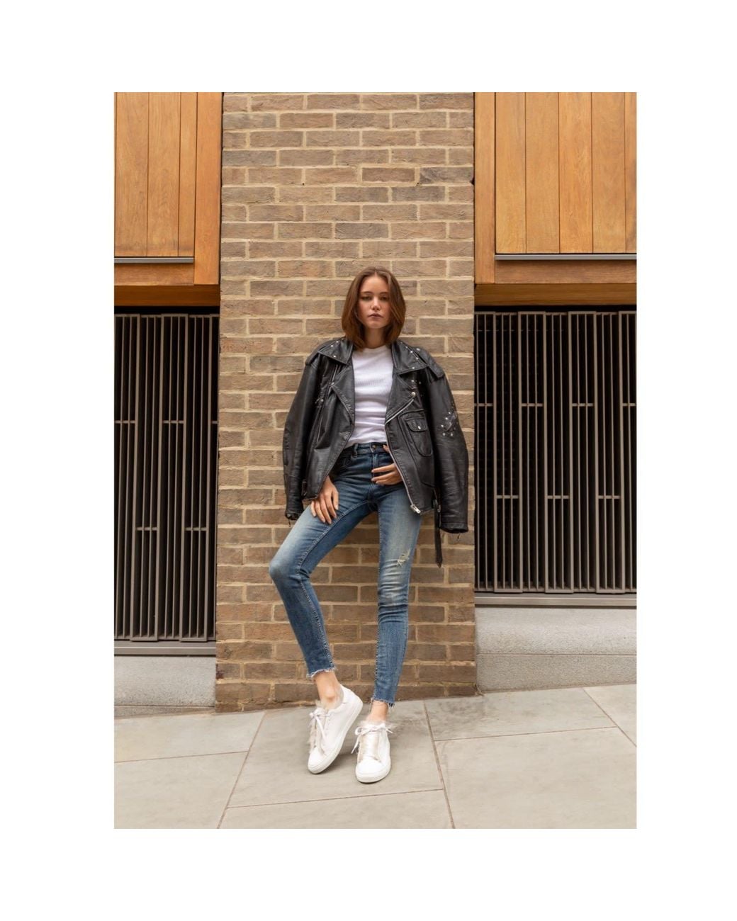 Fursho White Classic Shearling-Lined Lace-Up Trainers
