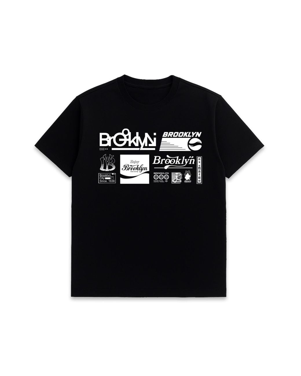 Éclectique Black Brooklyn Graphic T-Shirt for men