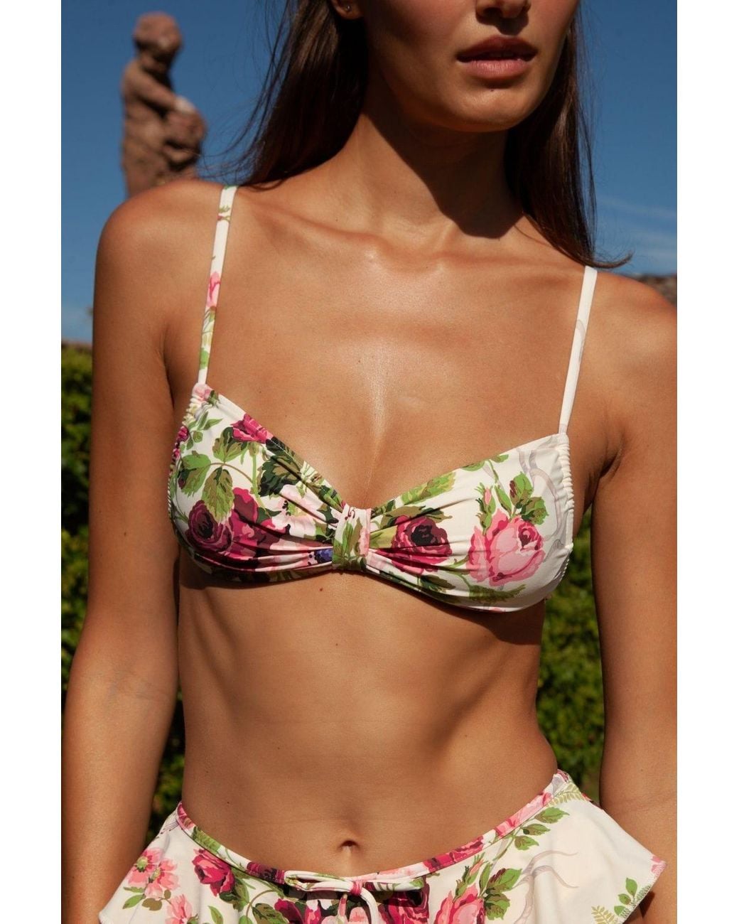 Montce Blue Bouquet Devin Bikini Top
