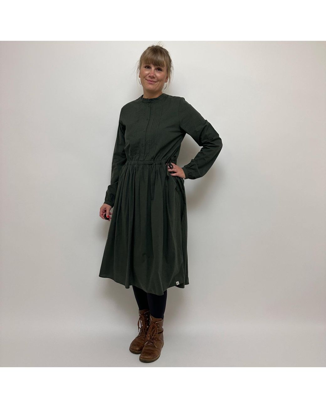GROBUND Green Rigmor Dress