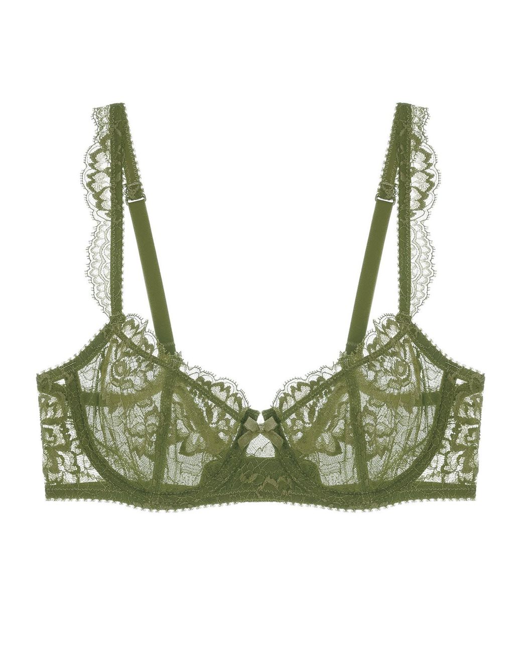 Journelle Green Isabel Balconette Bra Picholine