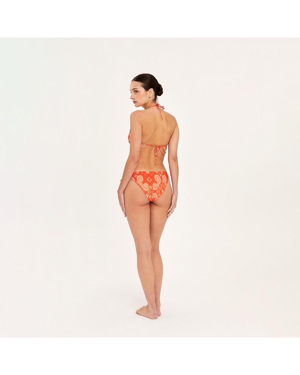 Aguaclara Red Triangule Top & Side Tie Bottom Orangers