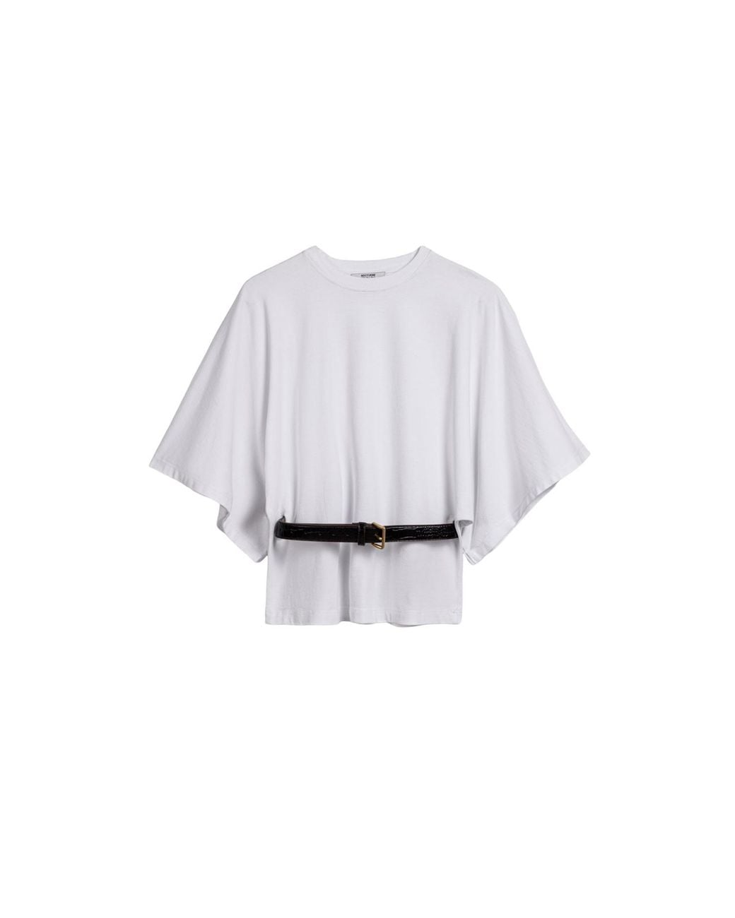 Nocturne White Belted Oversized T-Shirt