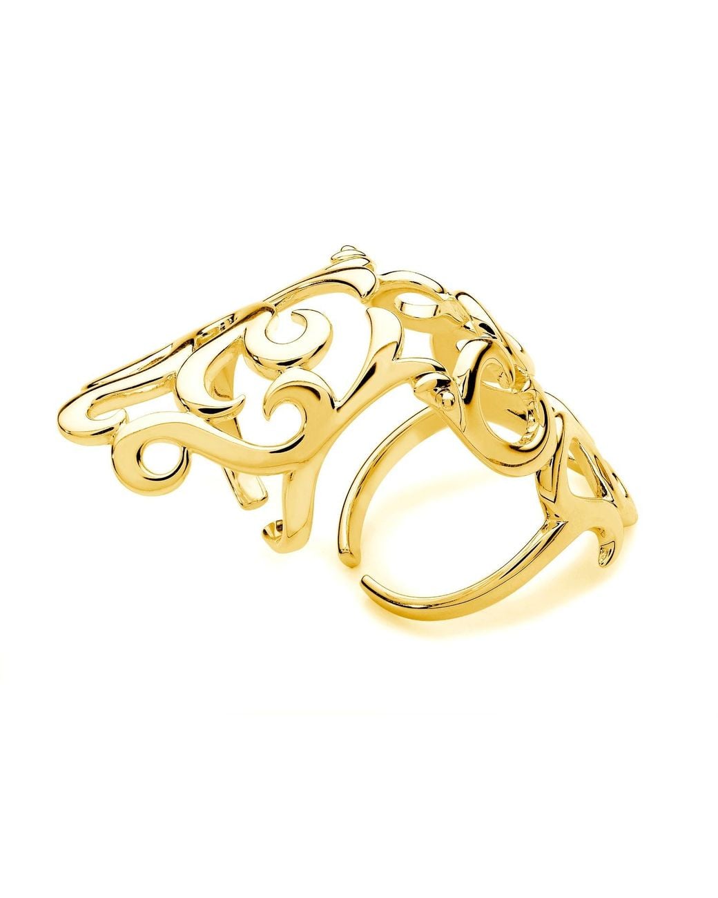 Lucy Quartermaine Metallic Elements Armour Ring
