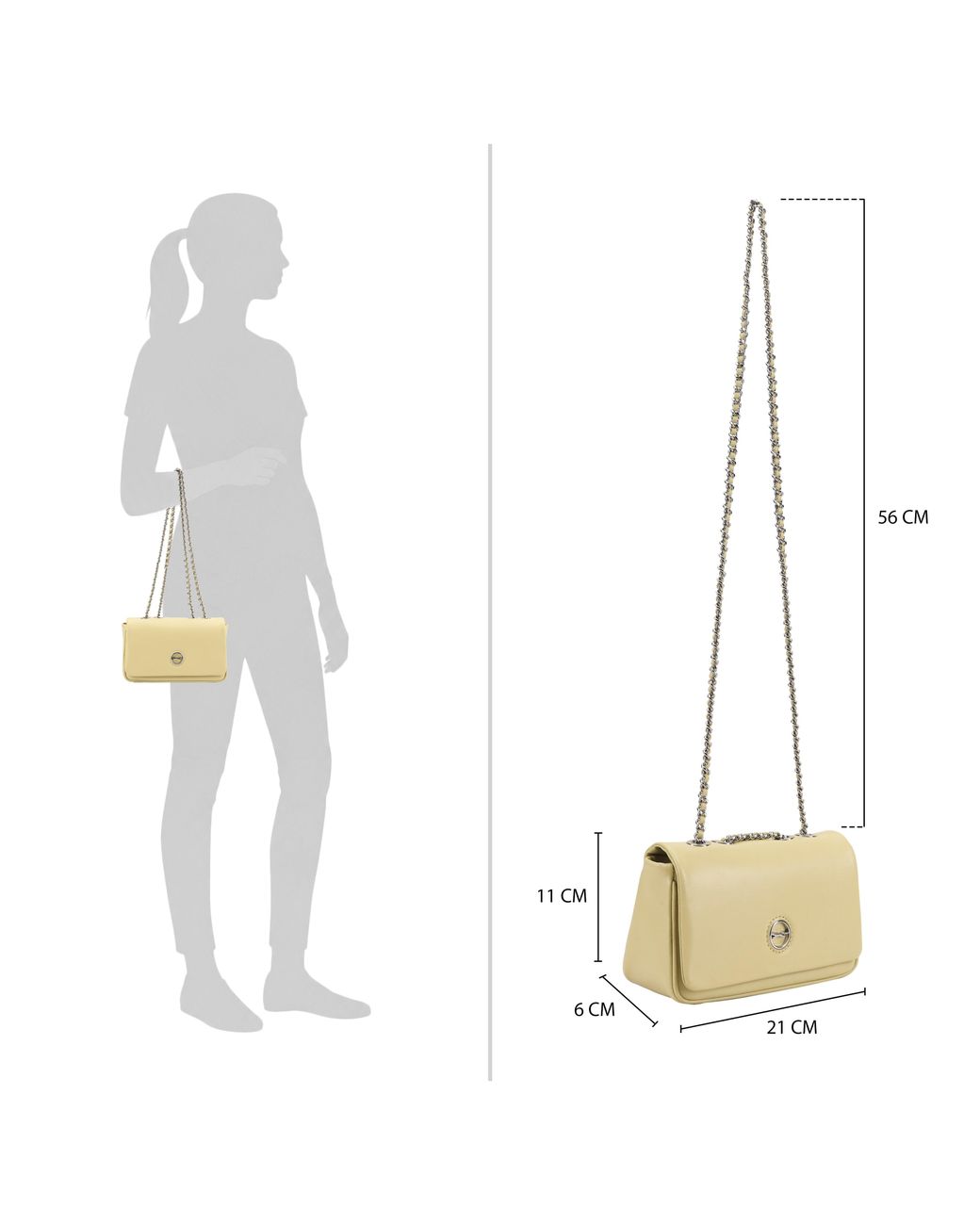 Paul Costelloe Natural Moxie Leather Crossbody Bag