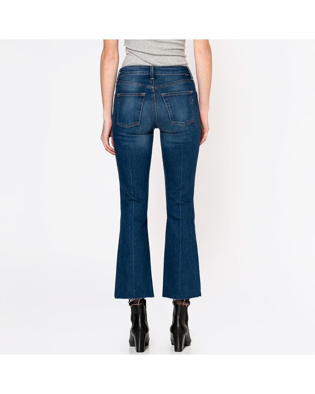 NOEND Blue Farrah Kick Flare Jeans