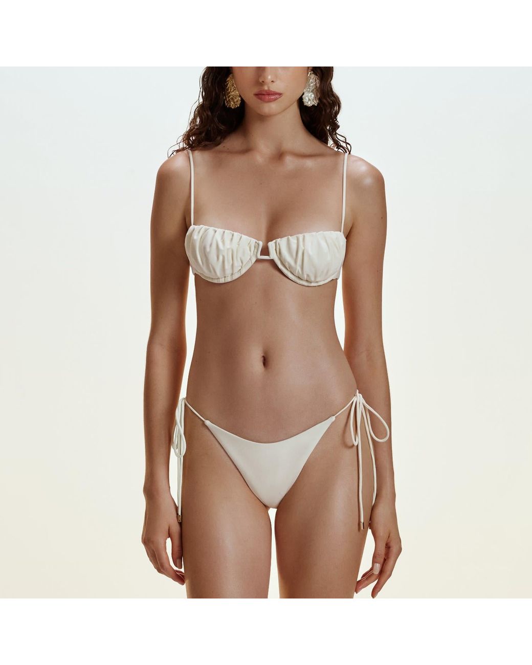 Aura Maris Resort White Verus Underwire Draped Bralette