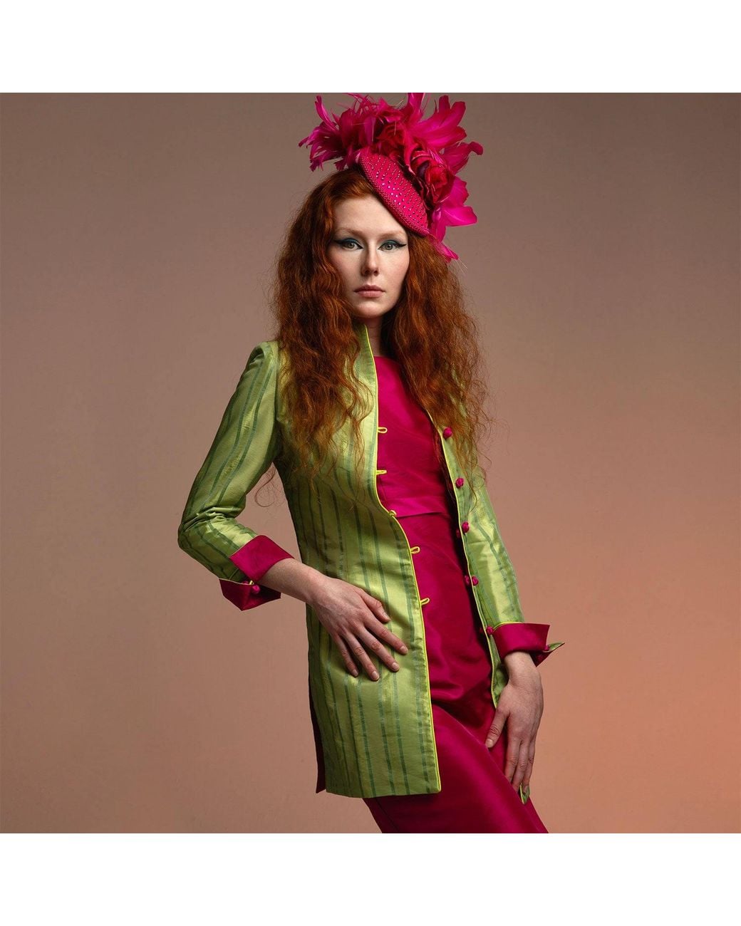 Beatrice von Tresckow Green Lime Wildrose Reversible Holden Jacket