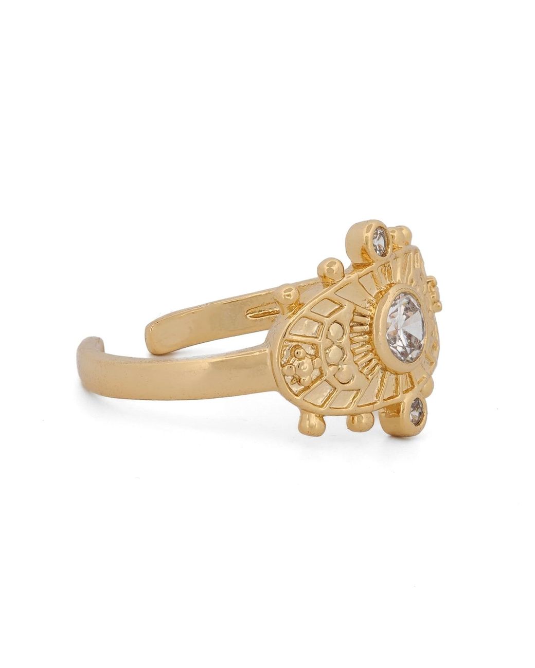 Ebru Jewelry Metallic Goddess Cleopatra & Diamond Ring