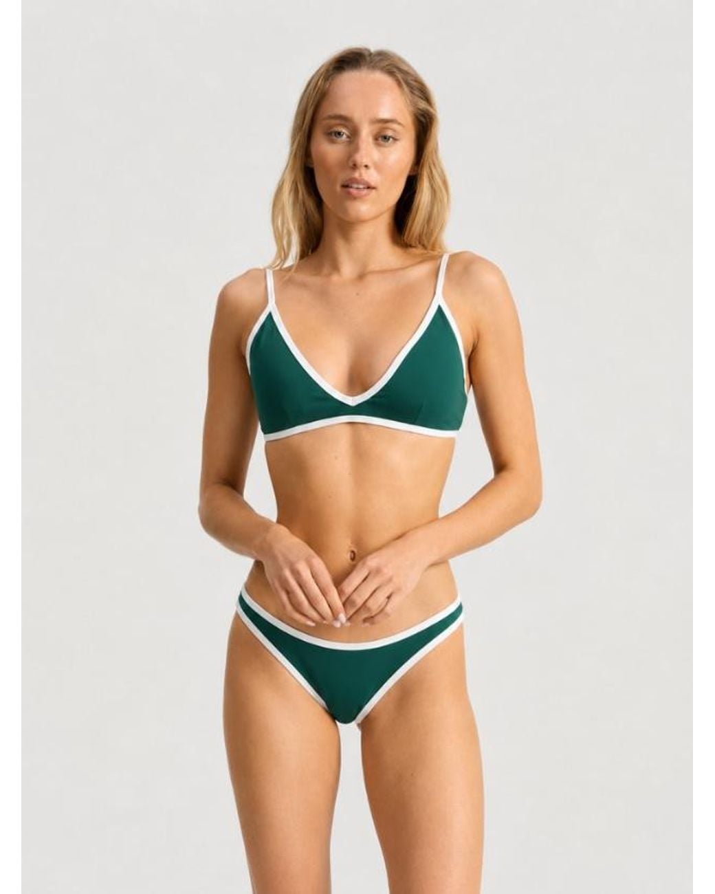 Bondi Active Green Dune Swim Top
