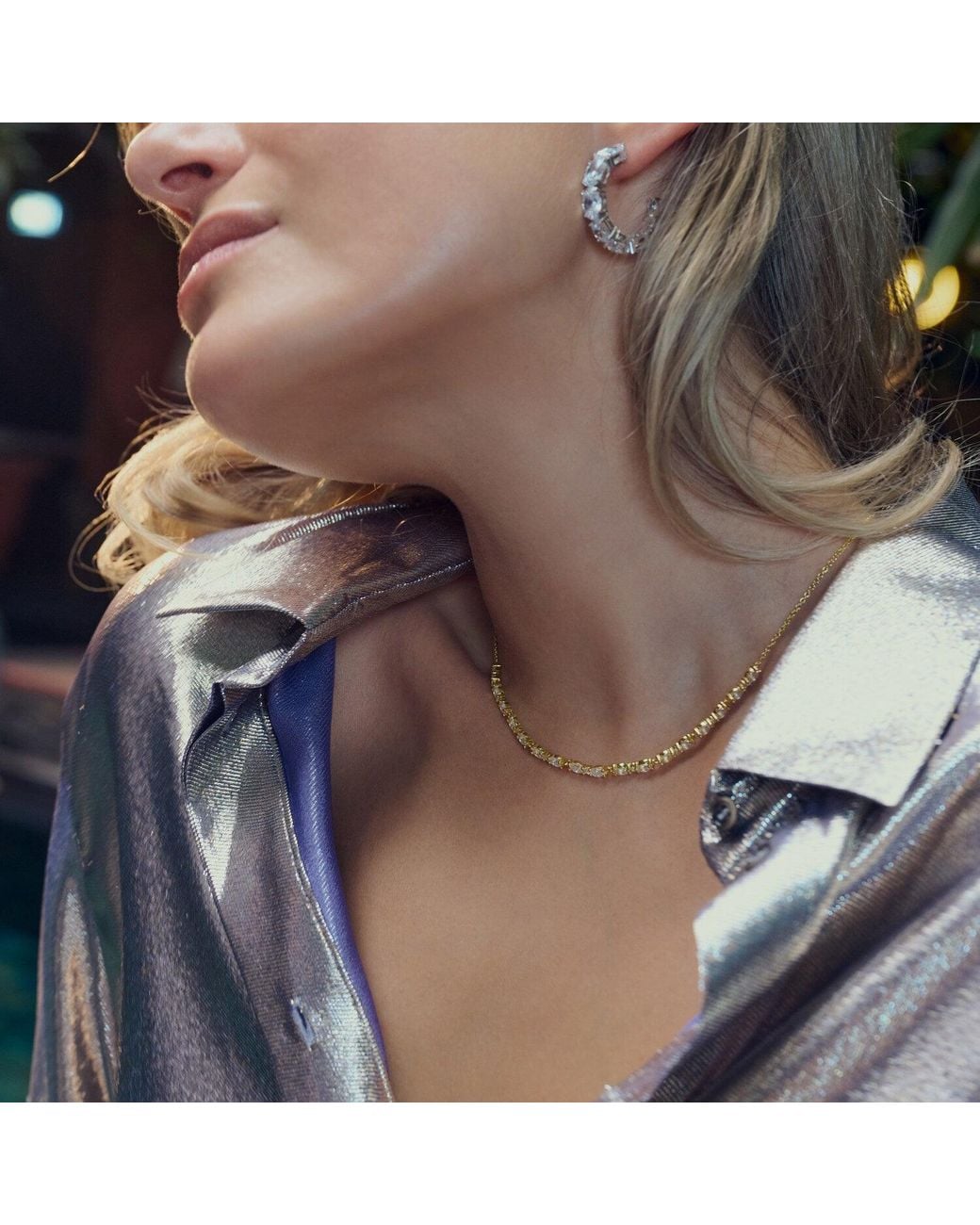 Sif Jakobs Jewellery Metallic Necklace Ellera Ovale