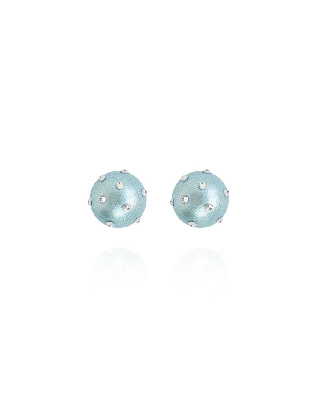 Saule Label Blue Gaia Jet Petite Earrings