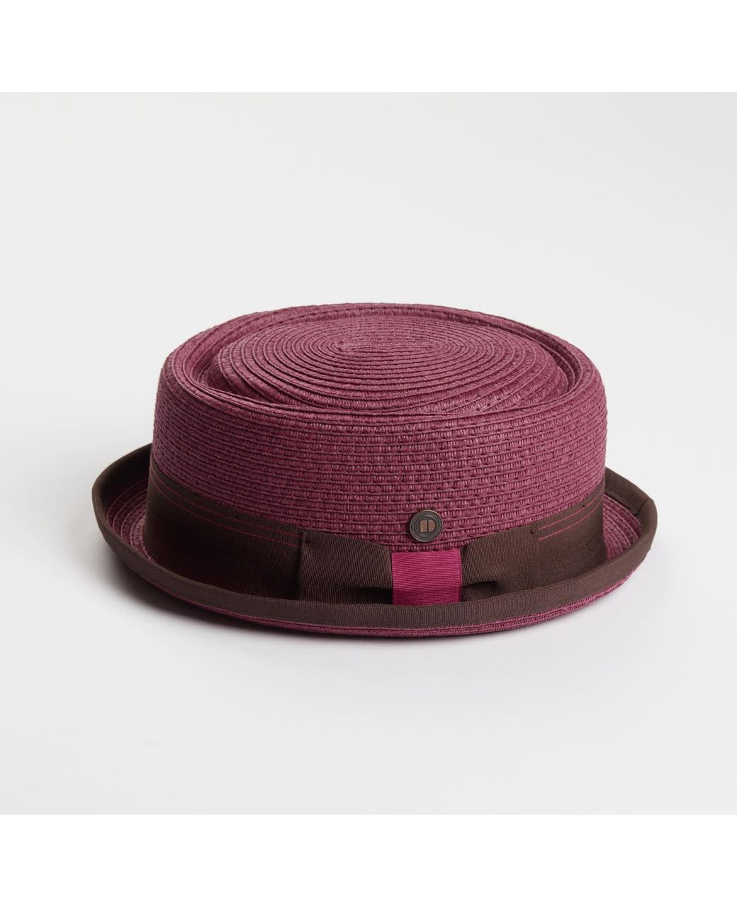Dasmarca Hats Purple Dasmarca Rico Summer Telescope Crown Lightweight Breathable Rude-Boy Mod Porkpie Hat for men