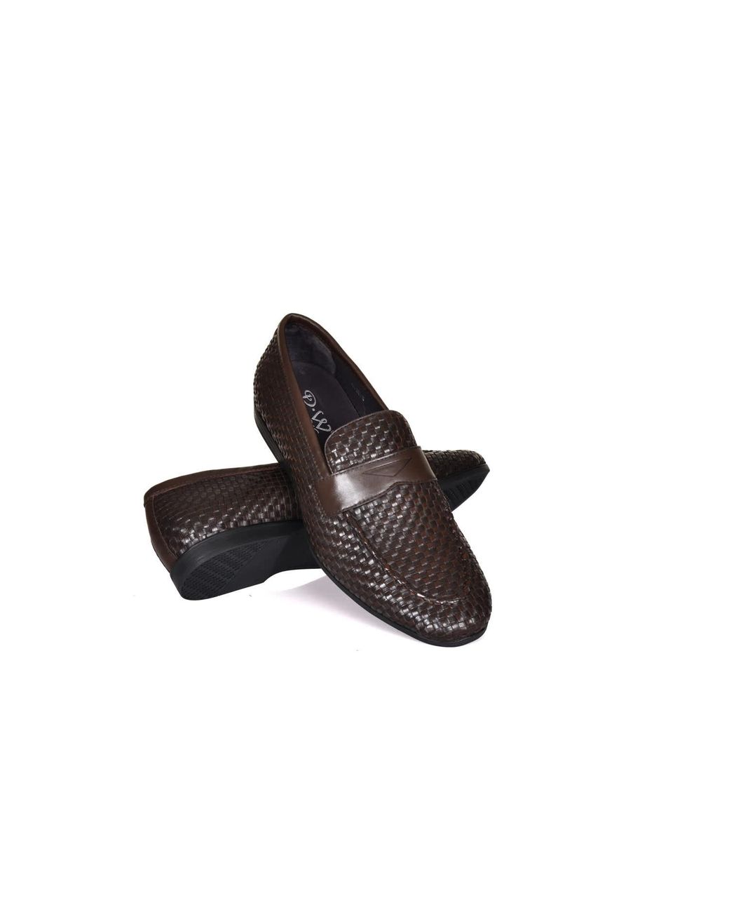 DAVID WEJ Brown Lorenzo Woven Loafers for men
