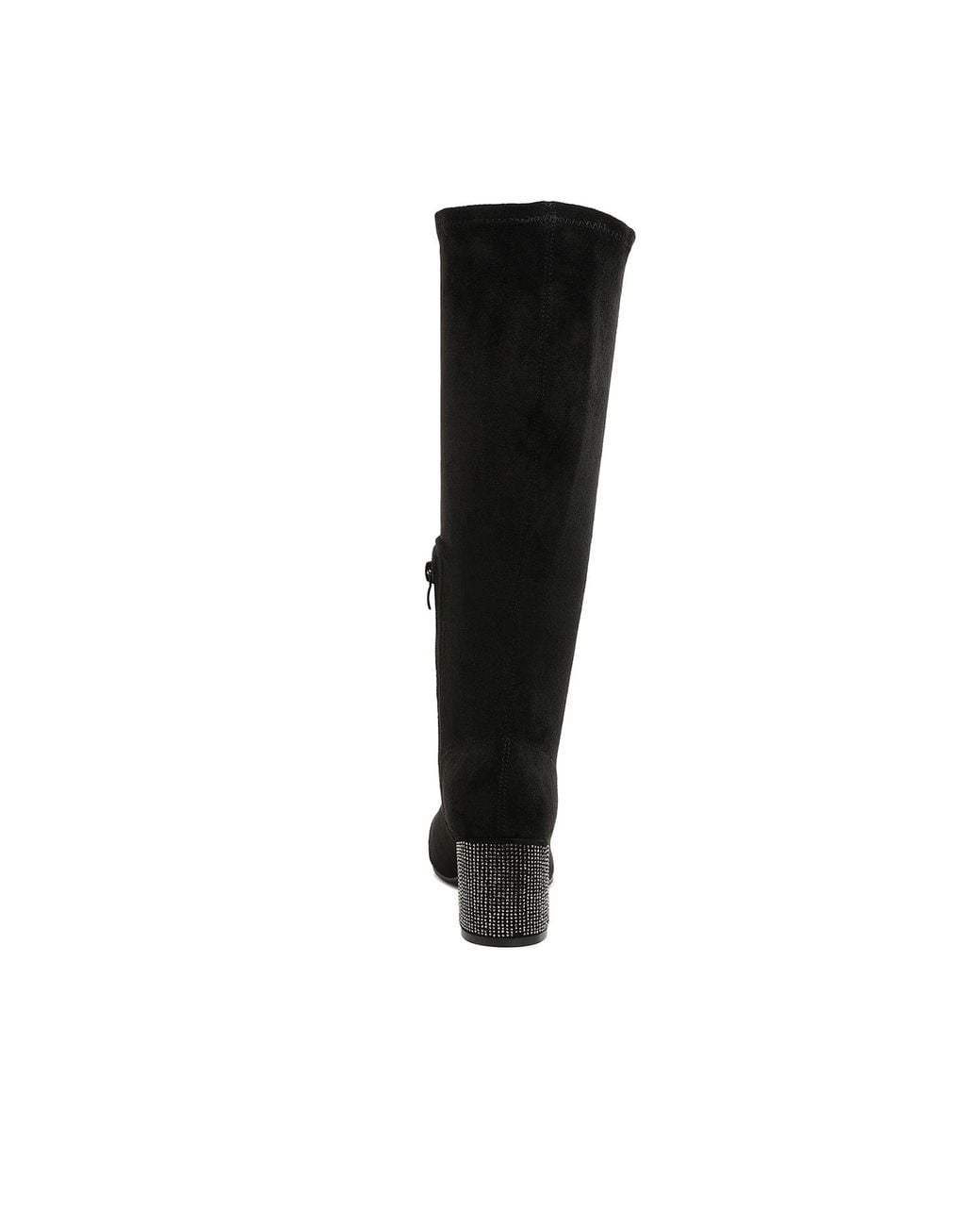 Rag & Co Black Sinaloa Microfiber Knee High Boots