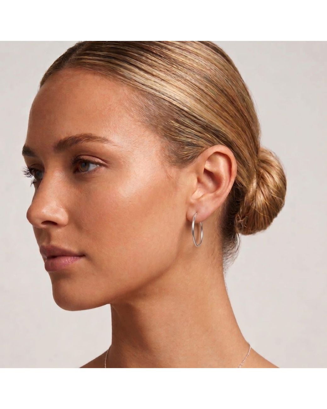 Spero London White Sterling Essential Hoop Earrings Set