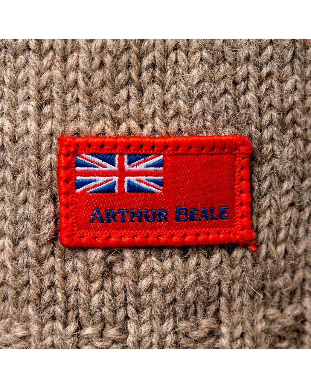 Arthur Beale Brown Neutrals Oiled Wool Pelmo Jumper for men