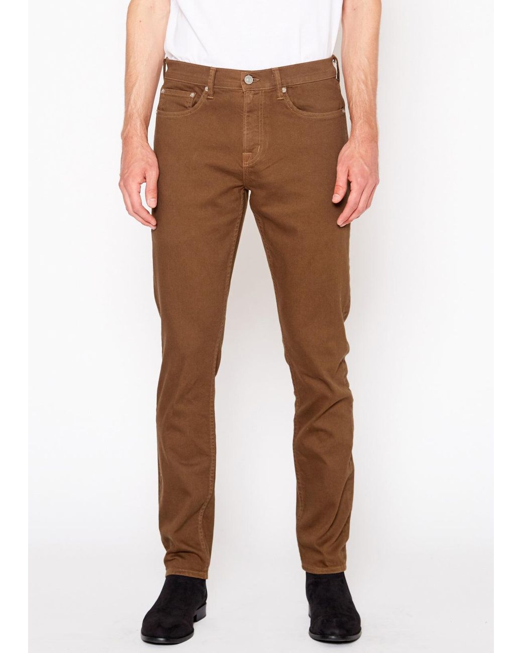 NOEND Brown 30 Inseam Harrison Stretch Skinny Jeans for men