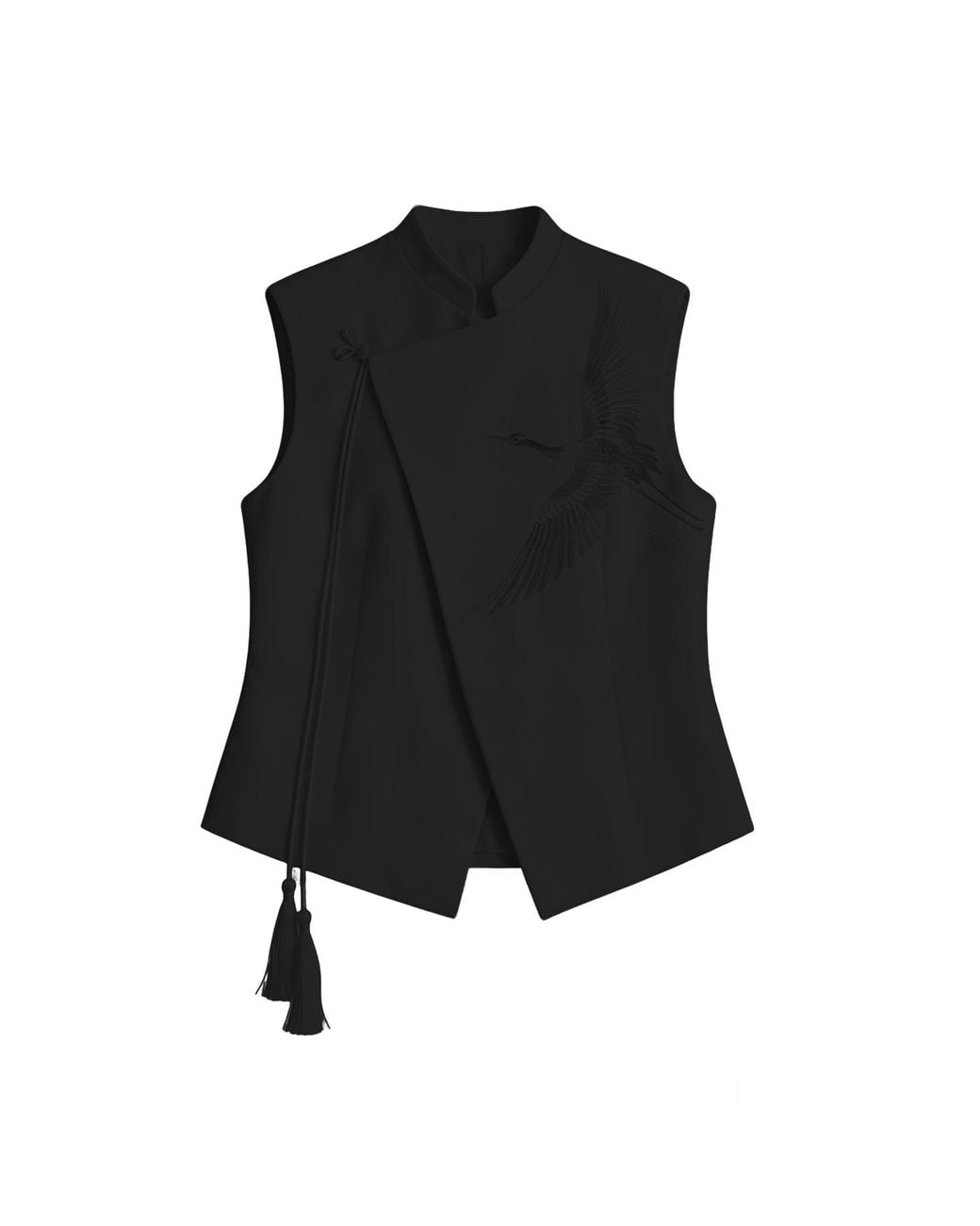 Silkinc Black Jinghong Swan Goose Waistcoat
