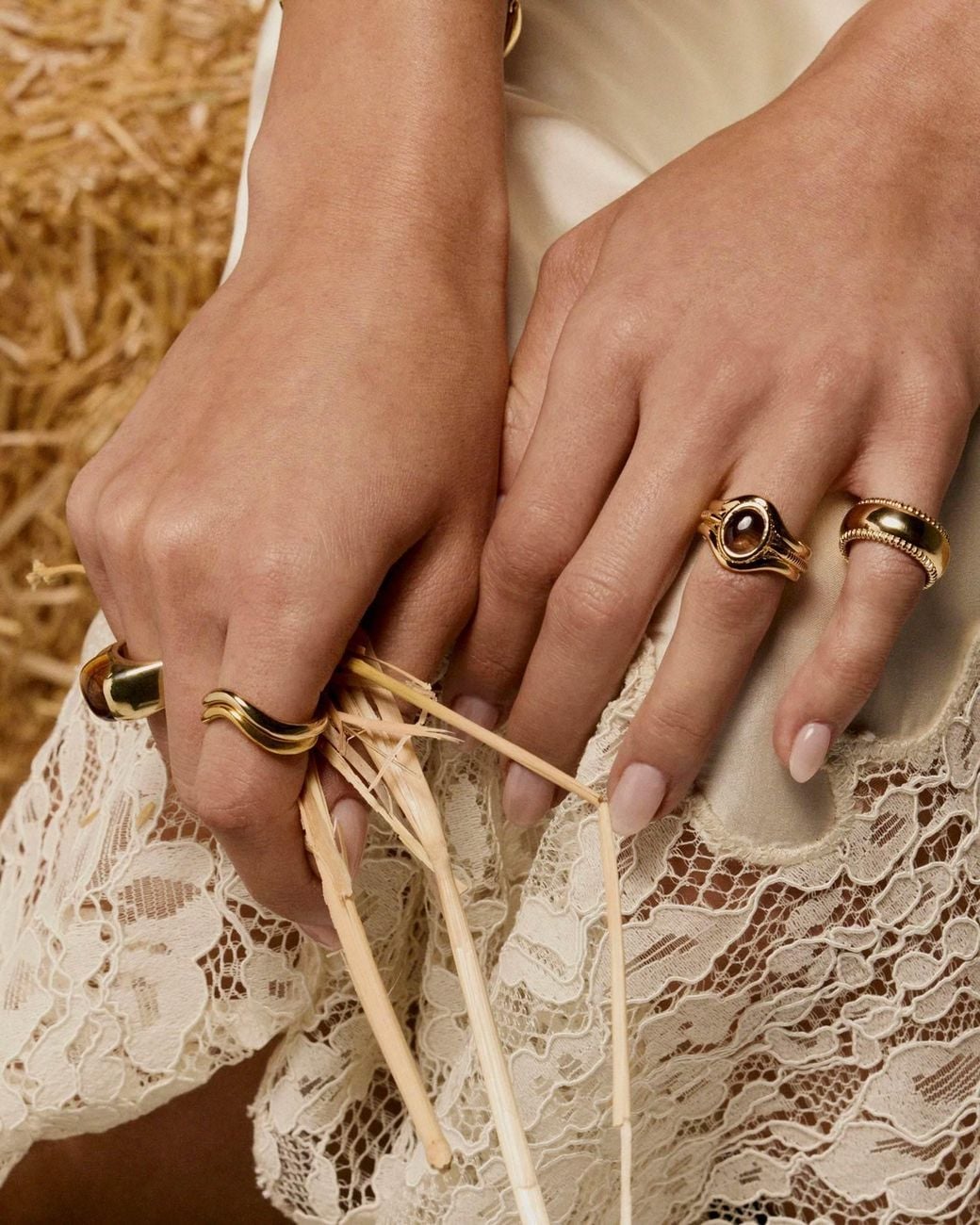 Stone Fruit Metallic Harvest Stacking Ring