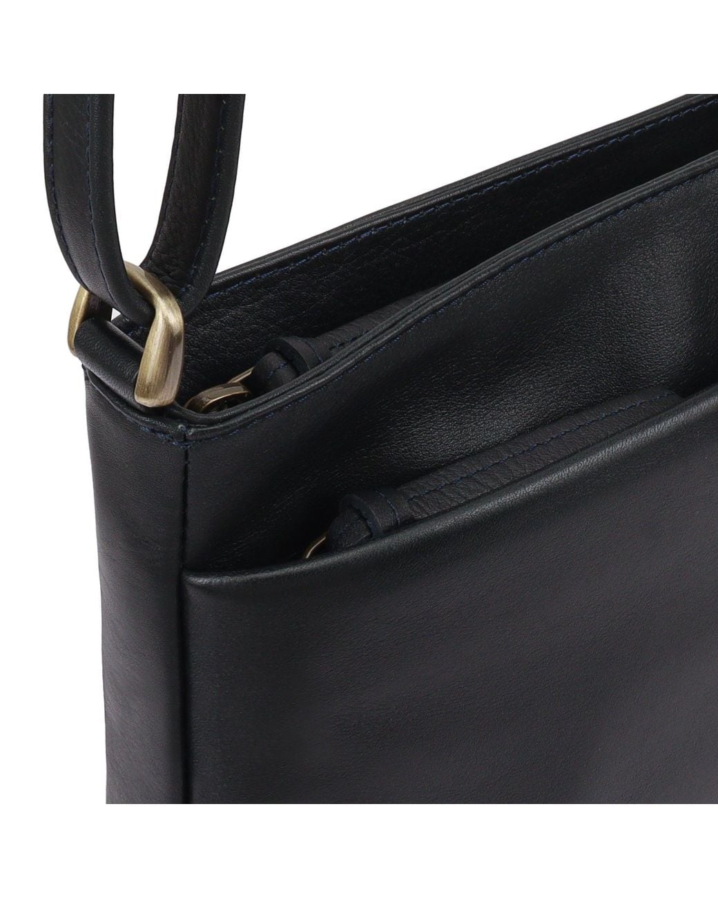 Lloyd Baker Blue Tamarra Leather Crossbody Bag