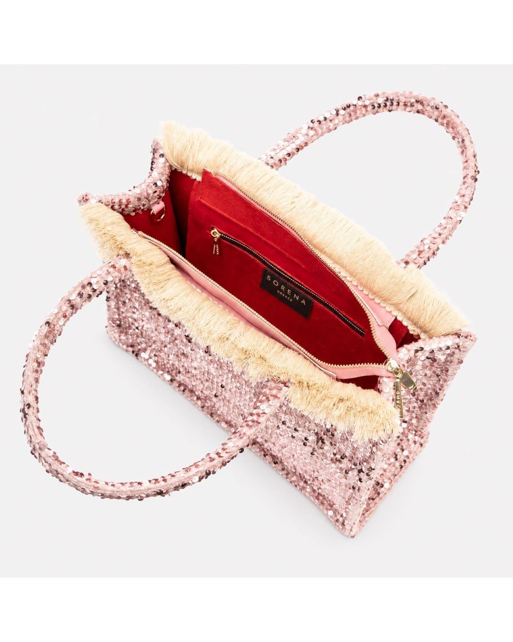 Sorena Pink Rose Rose Glam Medium Tote Bag