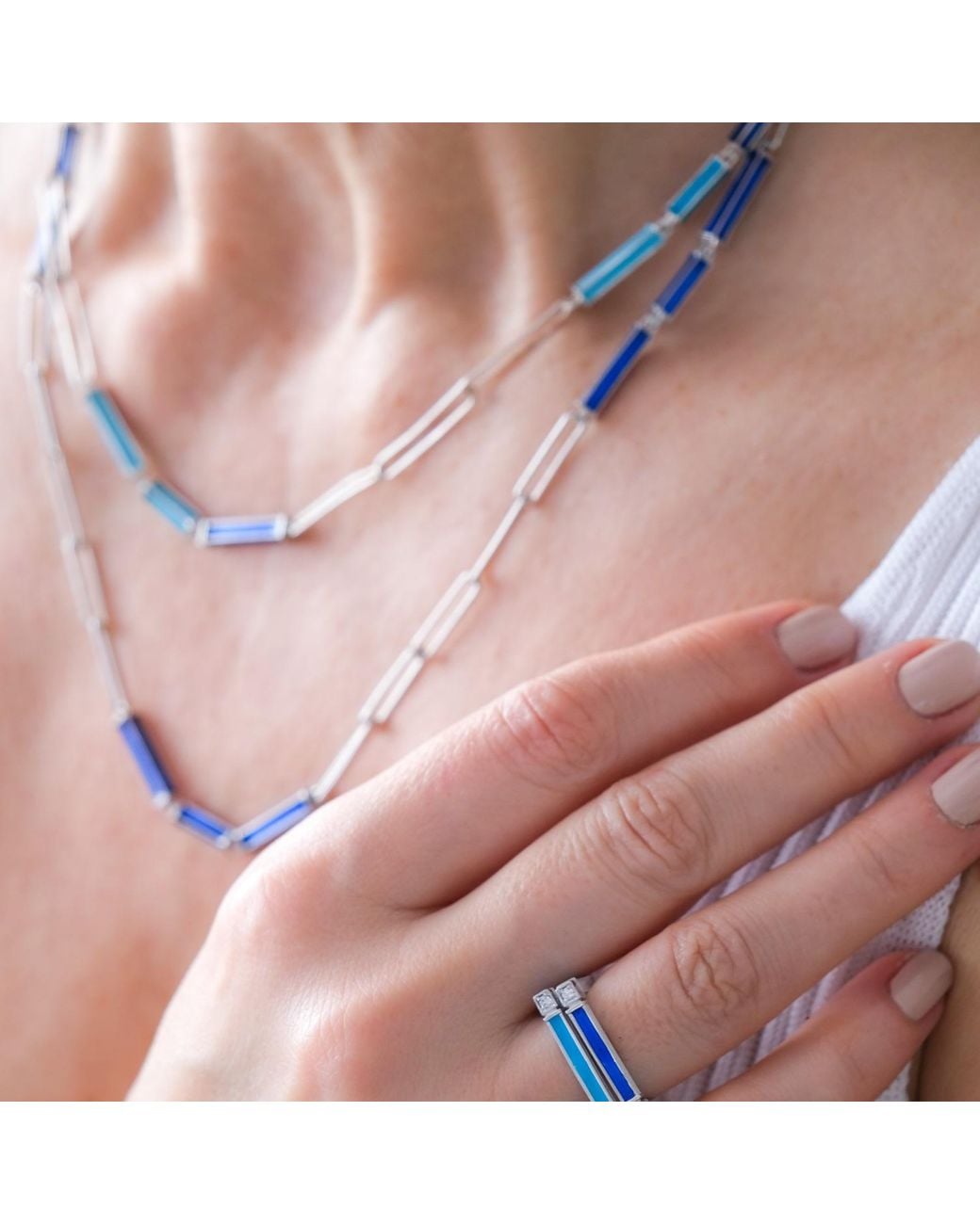 C|Nd|N by Candan Balto Metallic Megaron & Enamel Necklace