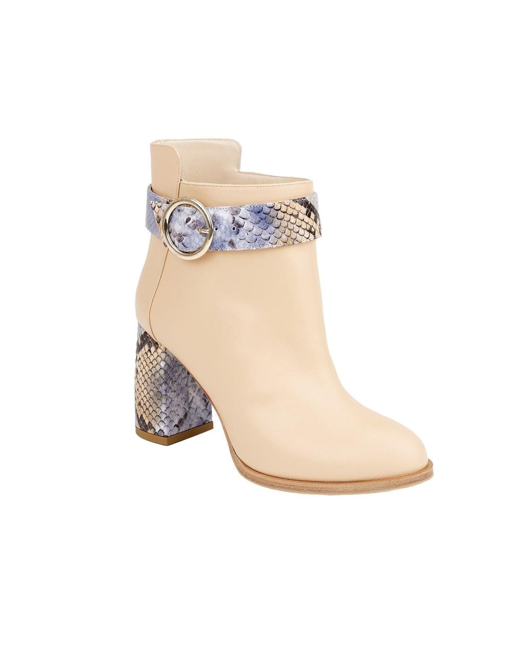 Moon D'elle Natural Neutrals Pandia Ankle Boots