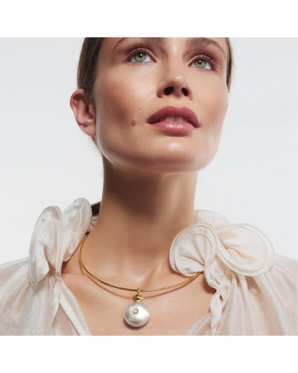 Saule Label Metallic Neutrals Paloma Collar Necklace