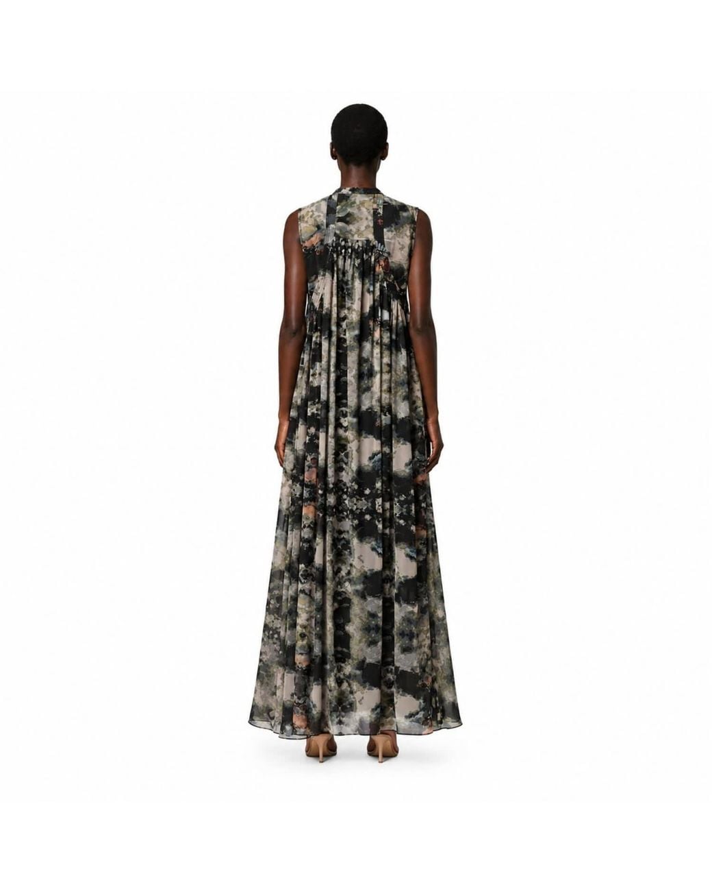 Chuks Collins Gray Joanne Maxi Dress