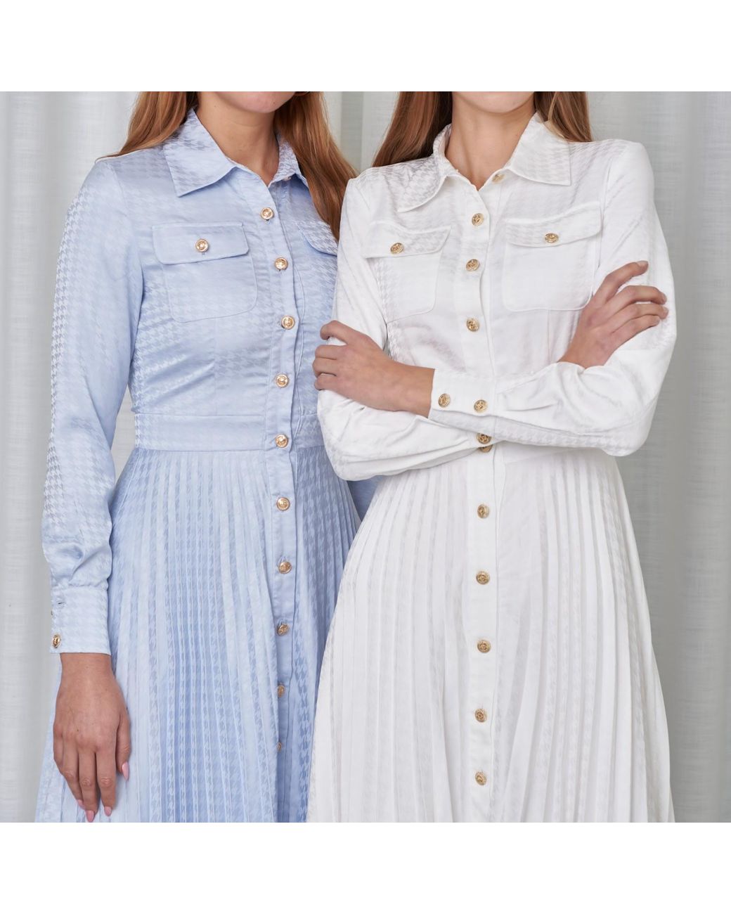 Roch Perel Gray Jacquard Crepe Midi Dress