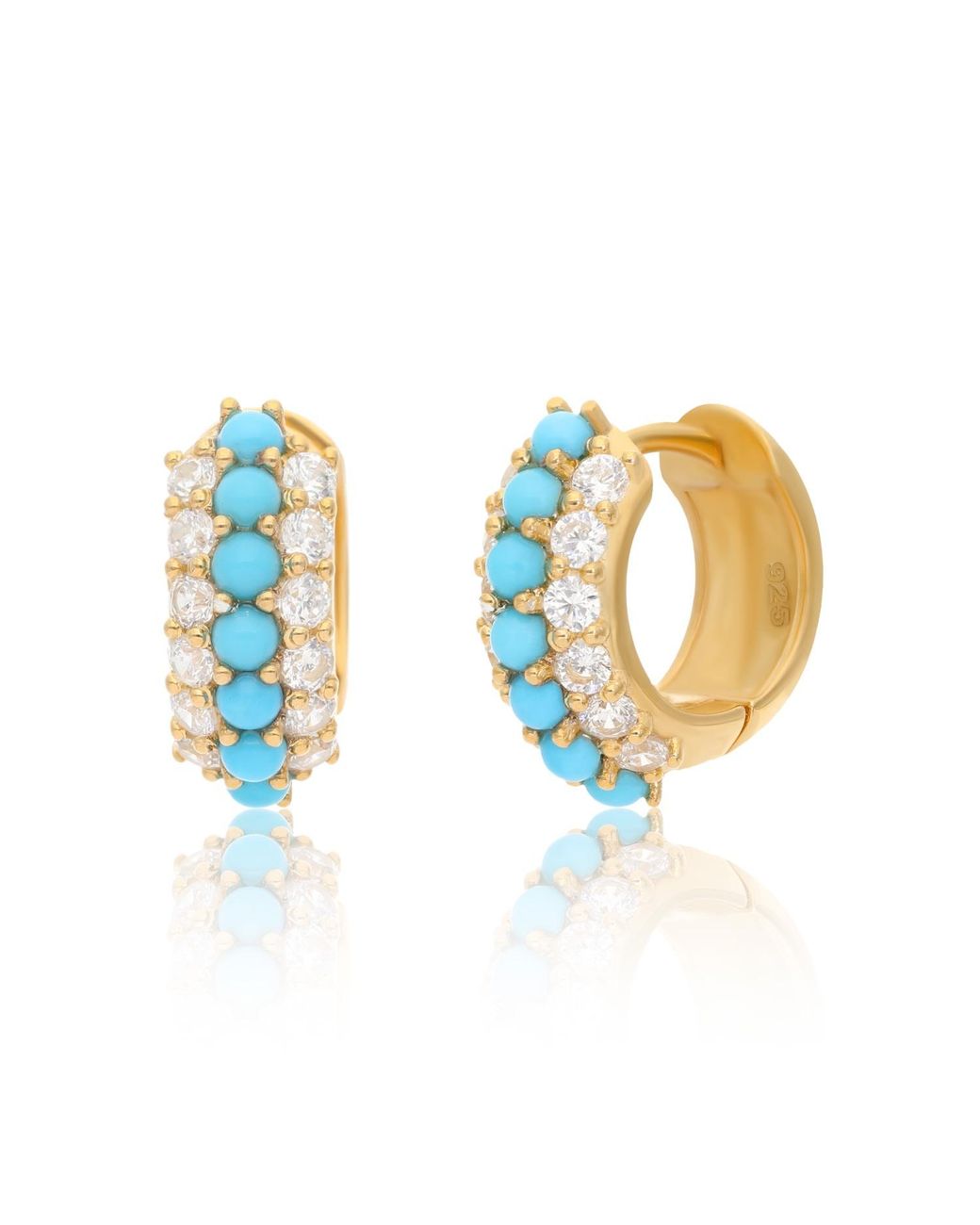 Preeti Sandhu Blue Summer Sparkle Huggies