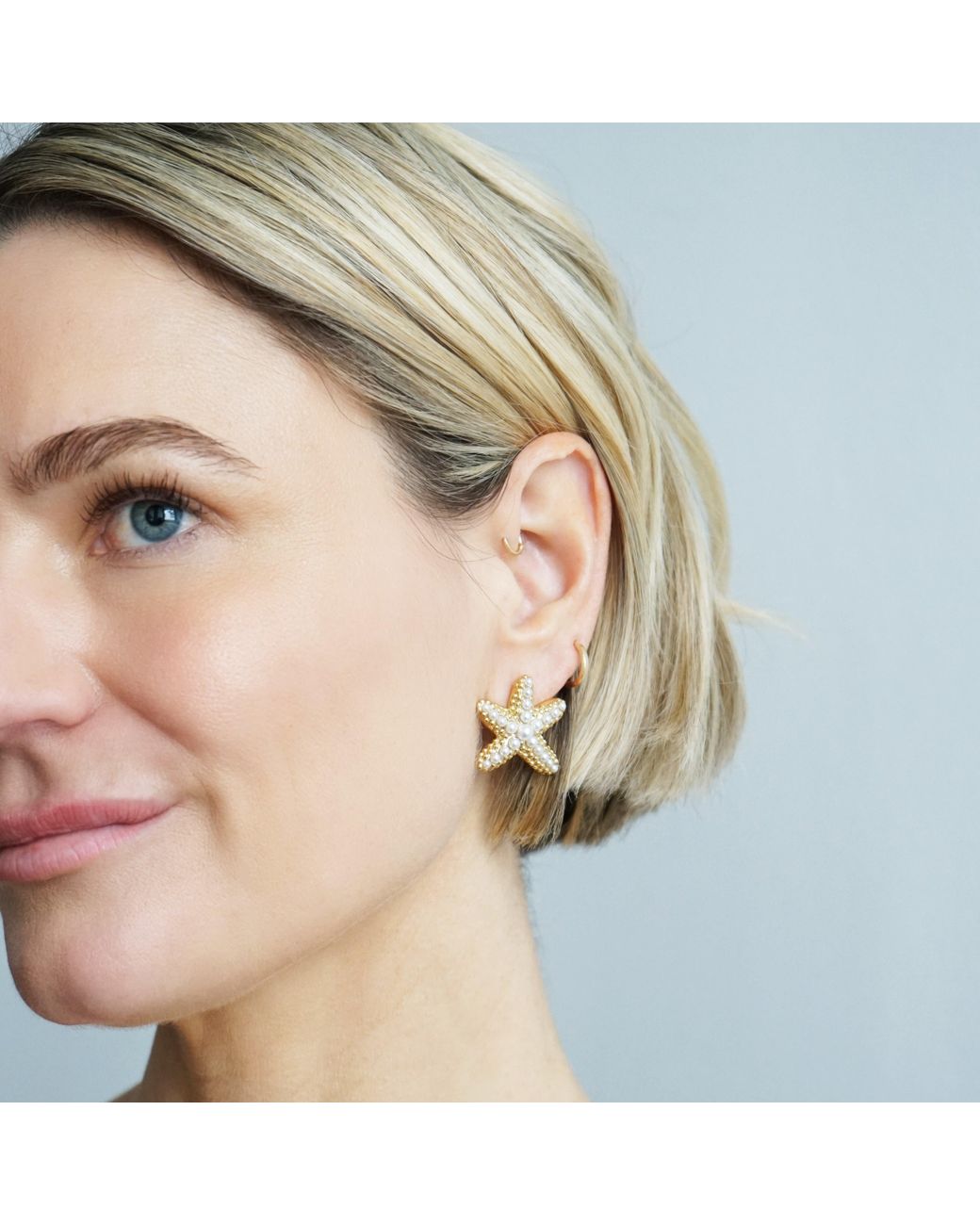 Smilla Brav Metallic Earrings Seestern