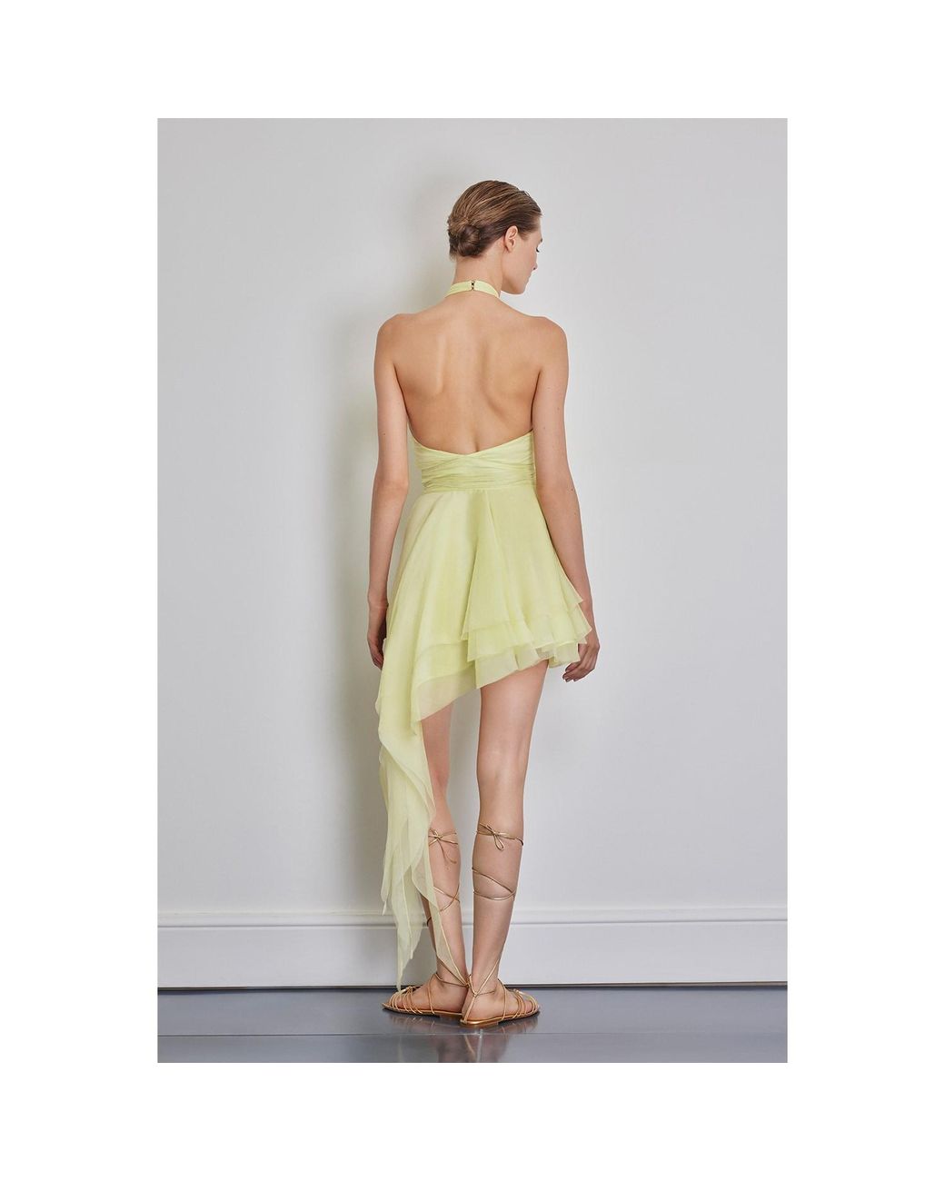 Anse Victorin Yellow Pantha Silk Dress