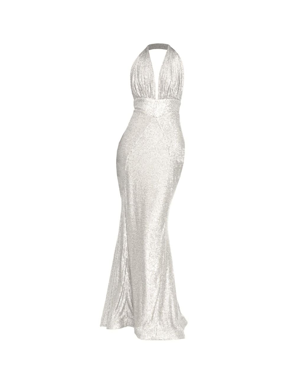 Angelika Jozefczyk White Monroe Evening Gown