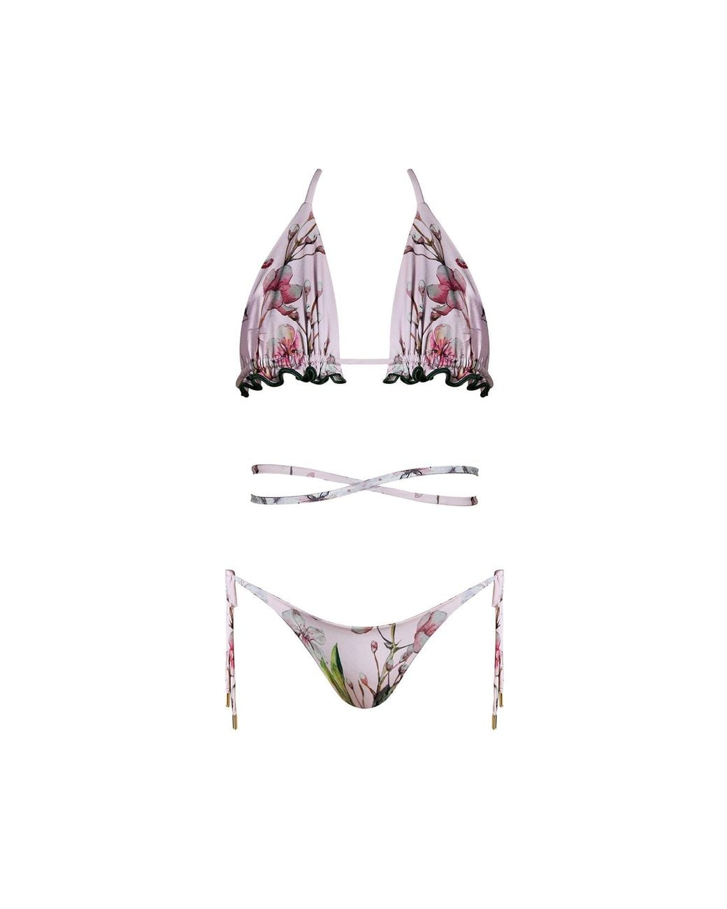 Nur Karaata White Sunset Palms Bikini