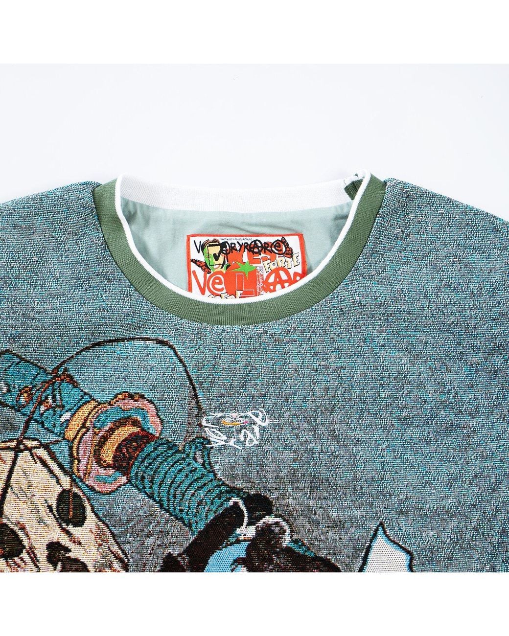 VERYRARE Blue Nozarashi Gosuke Crewneck for men