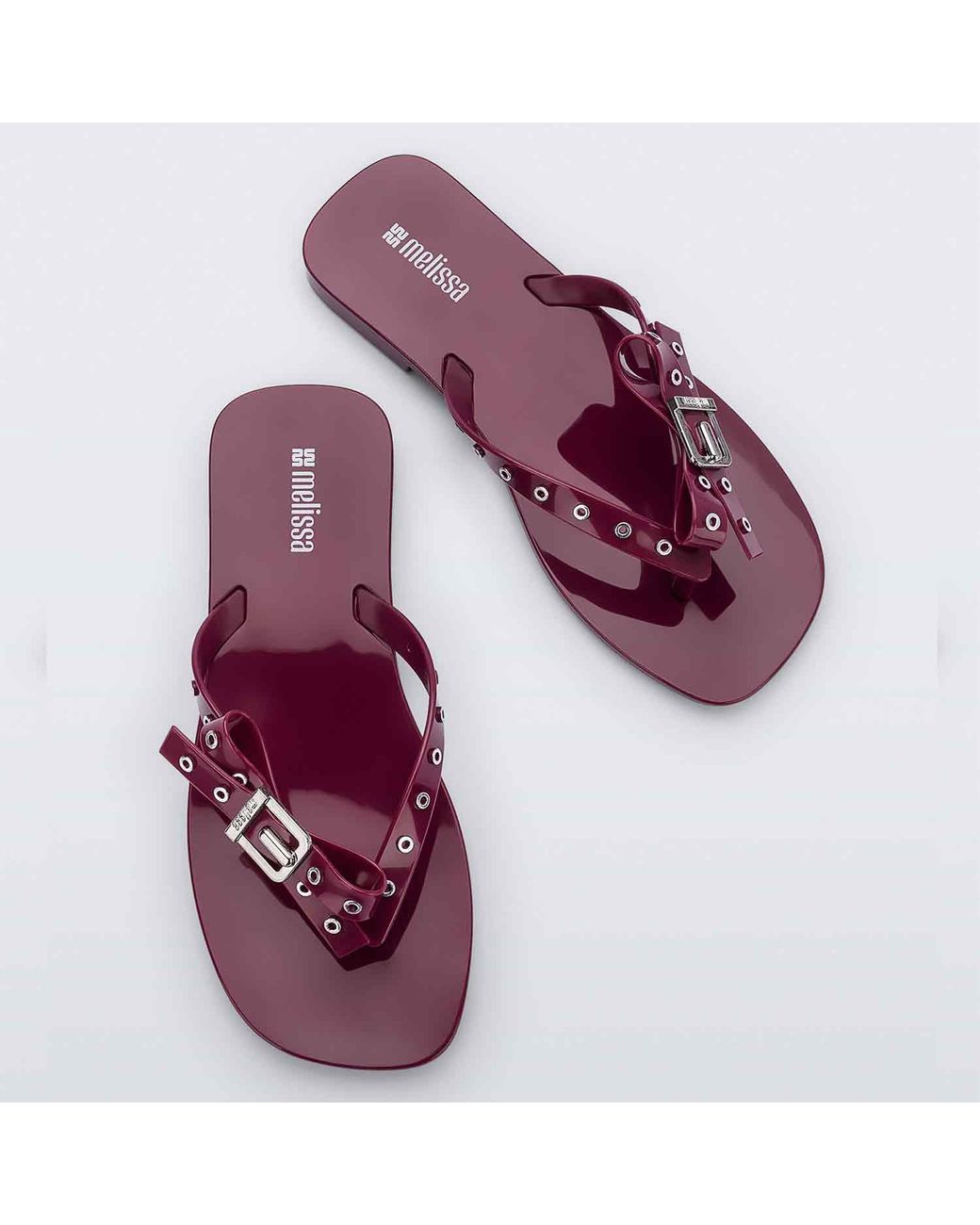 Melissa Purple Harmonic Squared Flat Thong