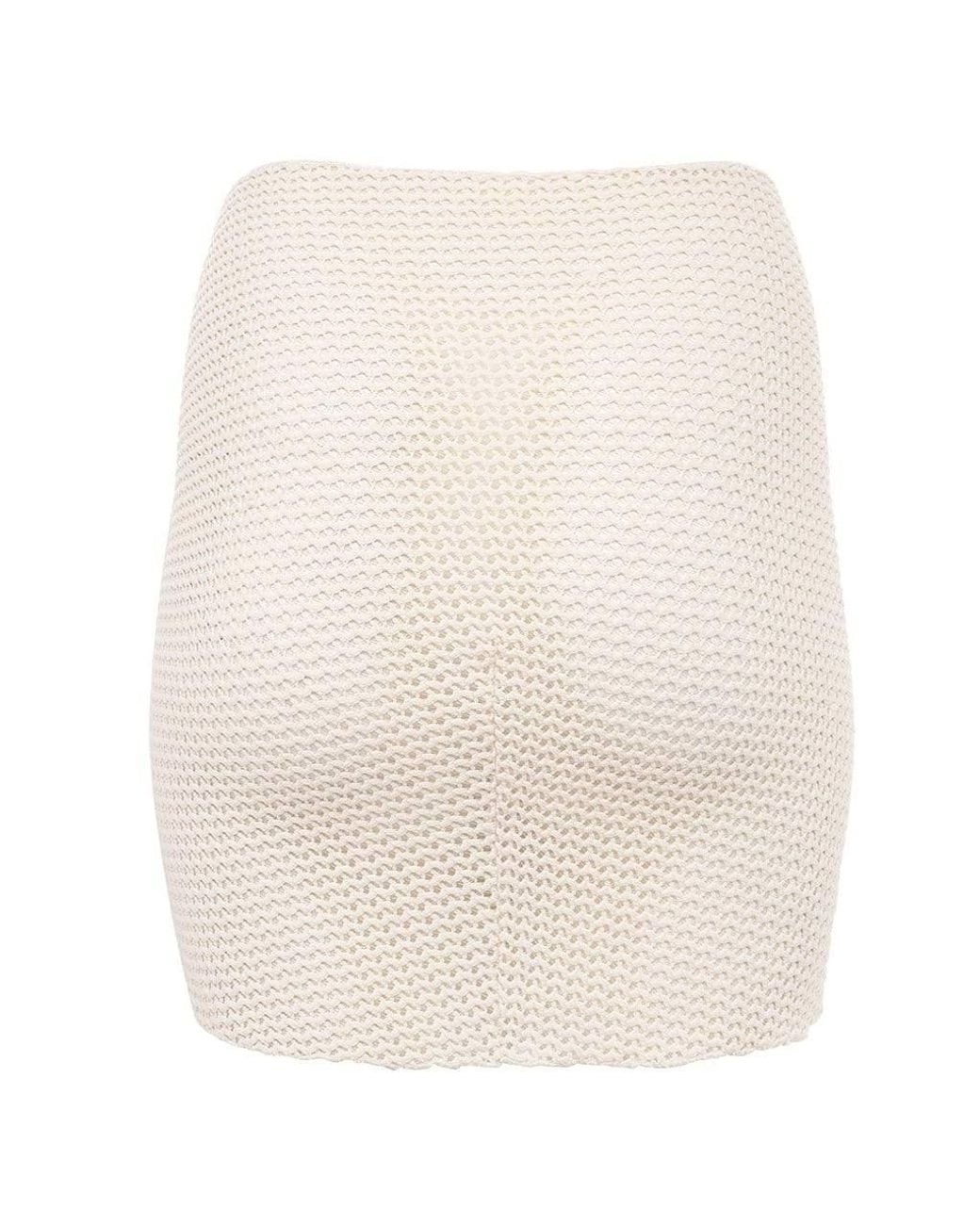 Montce White Bone Crochet Sarong