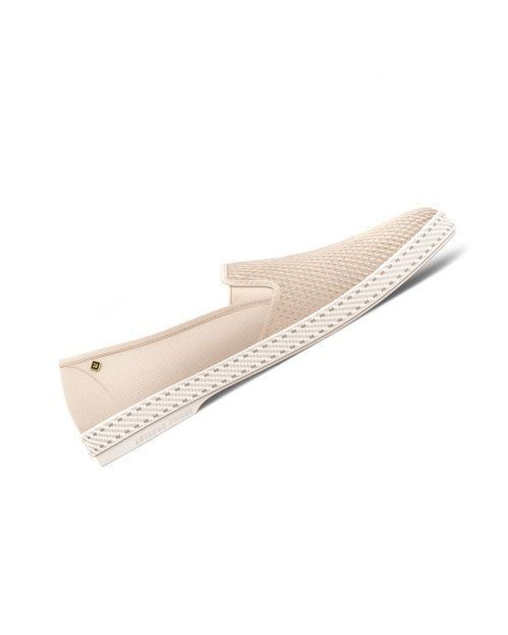 Rivieras White Classic Canvas & Mesh Slip-On Loafer