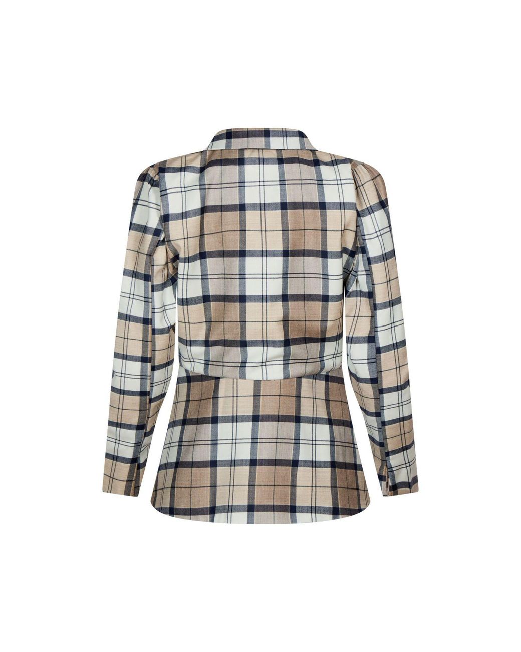 NUMBAT Gray Matilda Tartan Wool Blazer