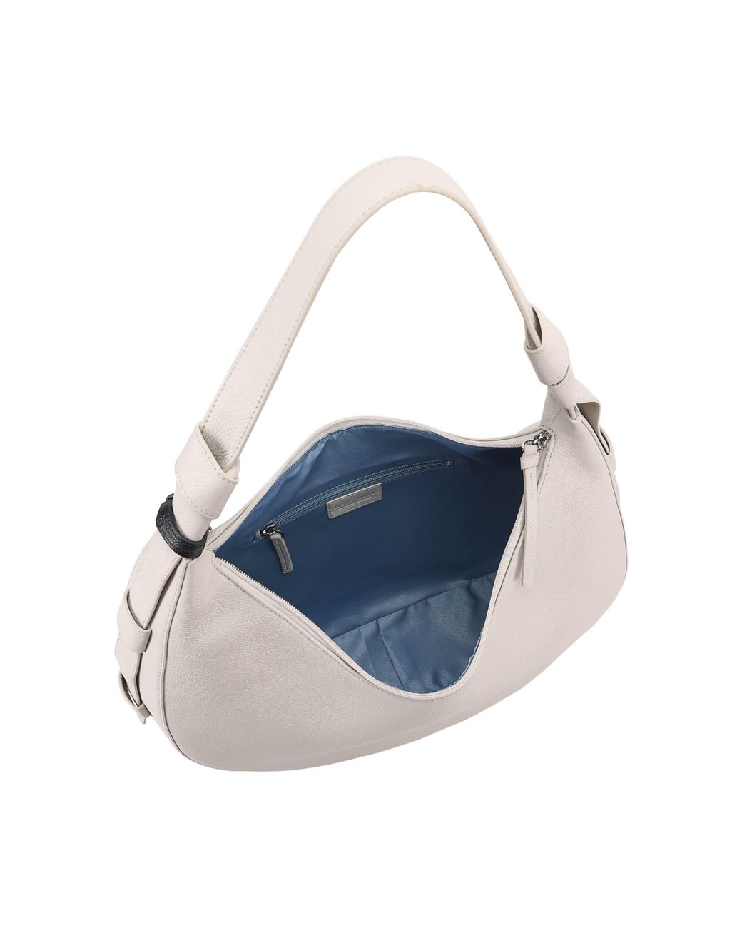 Lloyd Baker Gray Emmy Leather Hobo/Shoulder Bag- Neutrals