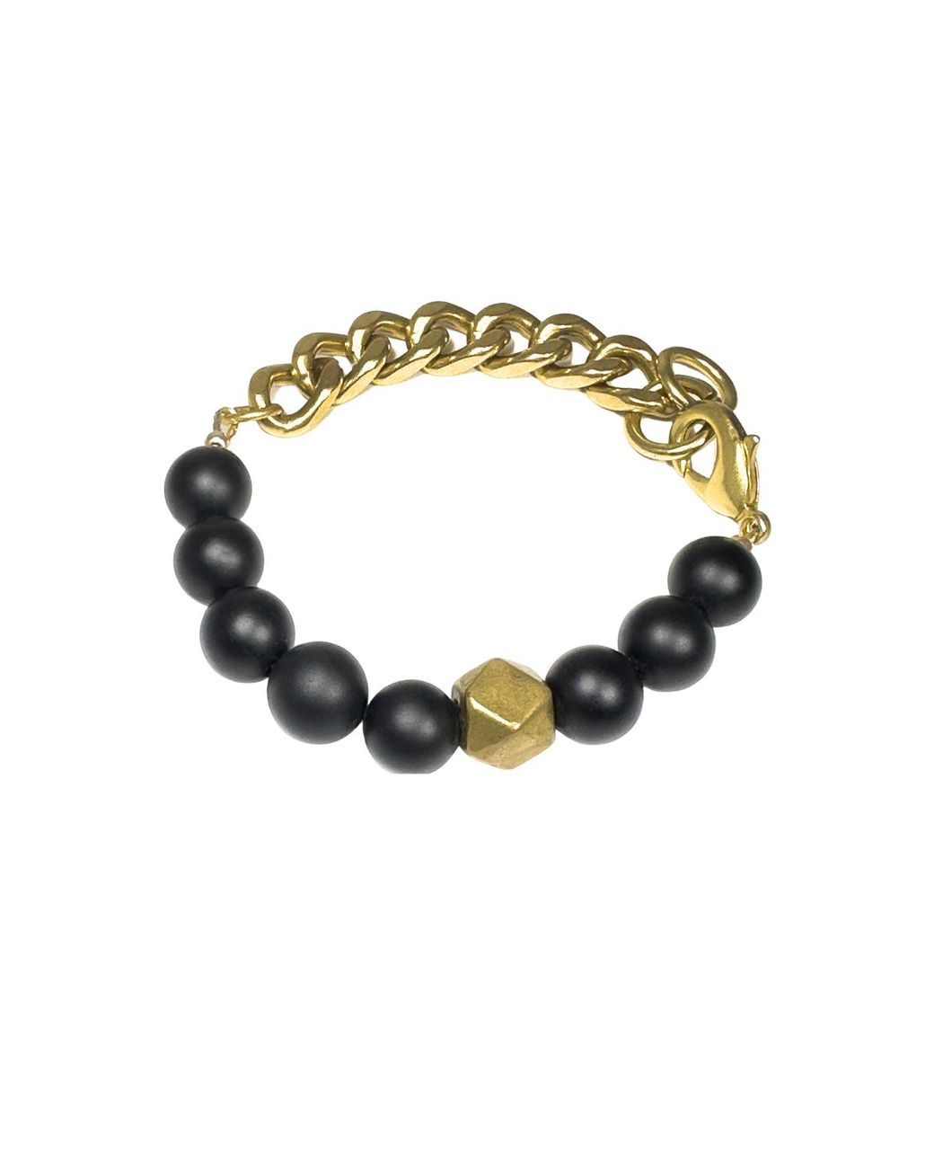 Rachel Nathan Metallic Remix: Matte Agate Bracelet